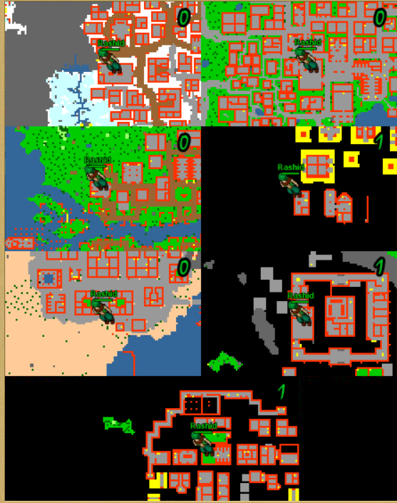 Rashid weekly location map